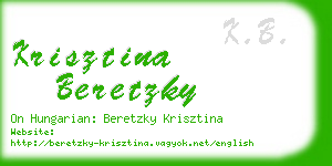 krisztina beretzky business card